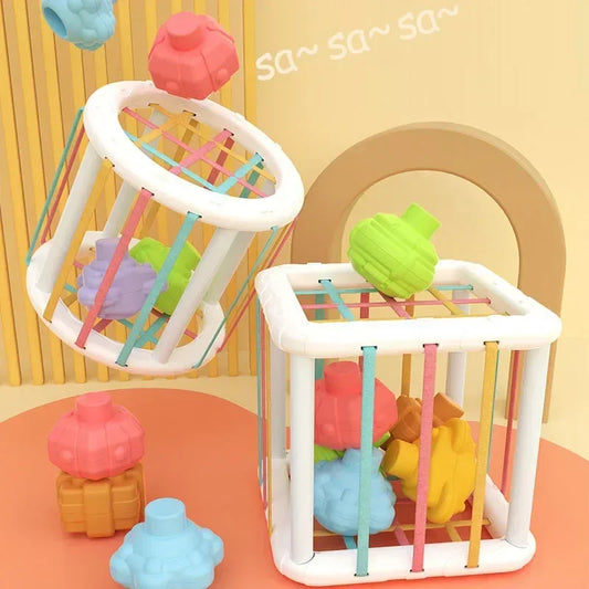 Montessori Baby Toys – Colorful Sensory Learning Blocks