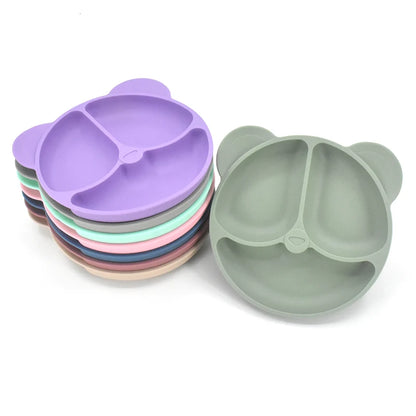 BPA-Free Silicone Baby Feeding Set with Plates & Cups