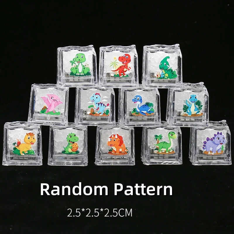 Kids Bath Toy Glowing Ice Cubes 6/12PCS Fun Water Play