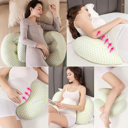 Pregnancy Waist Pillow – Soft Cotton Belly Support Cushion