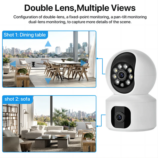 Tuya 8MP WiFi IP Camera with Auto-Tracking & Night Vision