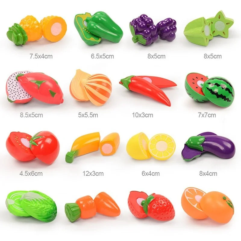 Montessori Fruit Cutting Toy Set for Creative Learning Fun