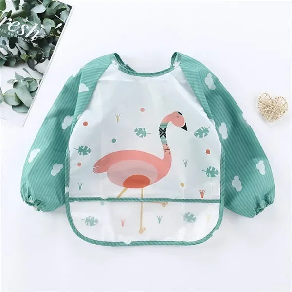 Waterproof Long Sleeve Baby Bib – Mess-Free Feeding Apron
