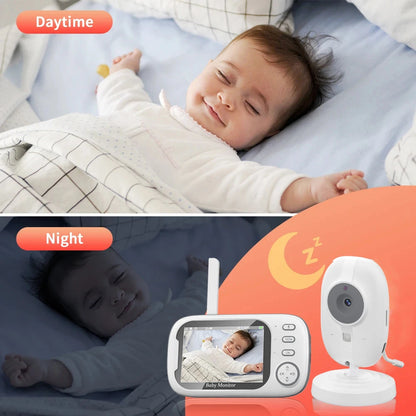 Wireless Video Baby Monitor 3.5” – Night Vision & 2-Way Audio