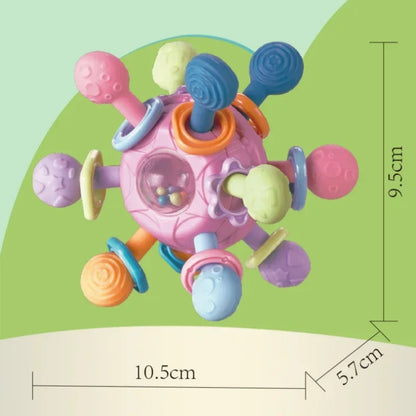 Baby Rotating Rattle Ball – Sensory & Teething Toy