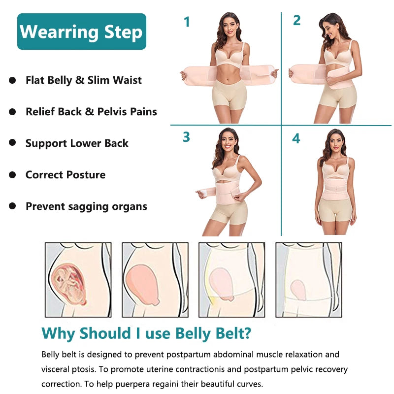 Postpartum Girdle for C-Section Recovery & Back Support