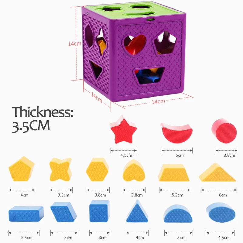 Shape Sorter Toy Box for Early Learning & Color Matching