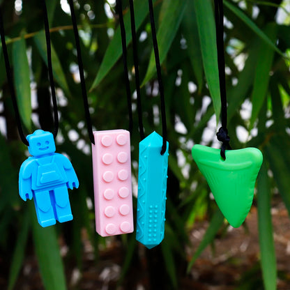 Sensory Chew Necklaces 2 Pack – Safe Oral Relief for Kids