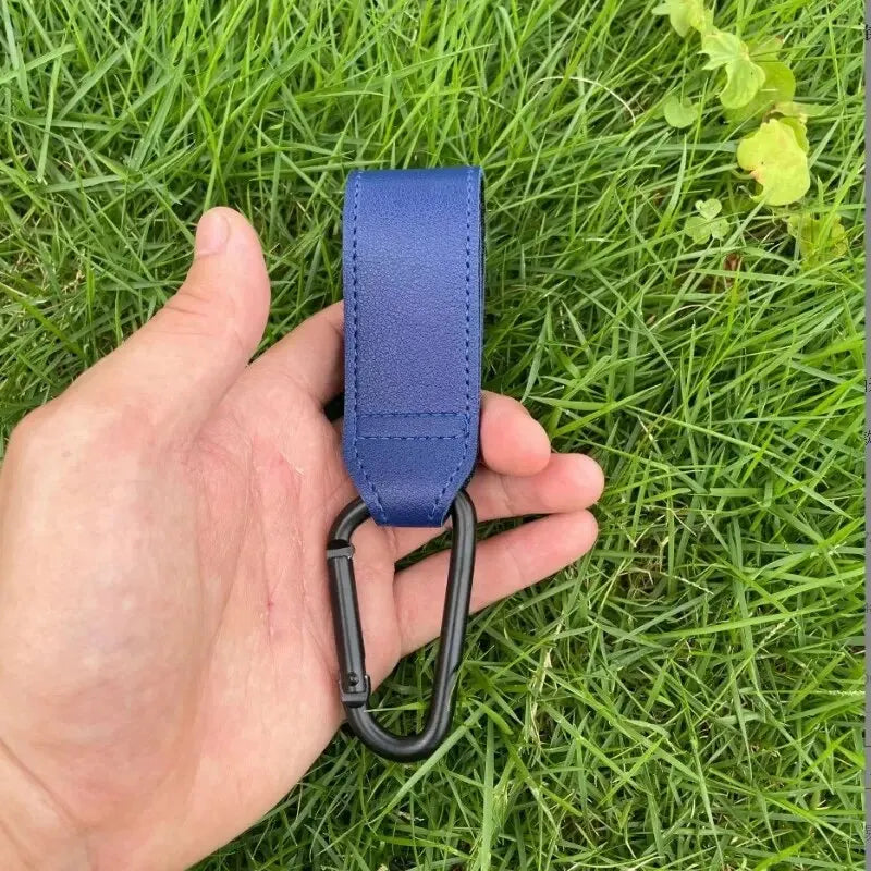 Stroller Hooks for Bags – Strong, PU Leather, Hands-Free Travel