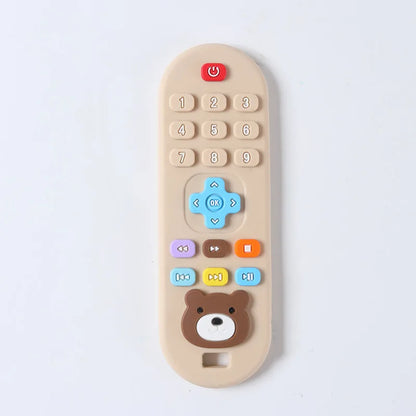 Silicone Teether Remote Control – Soothing Gum Relief Toy
