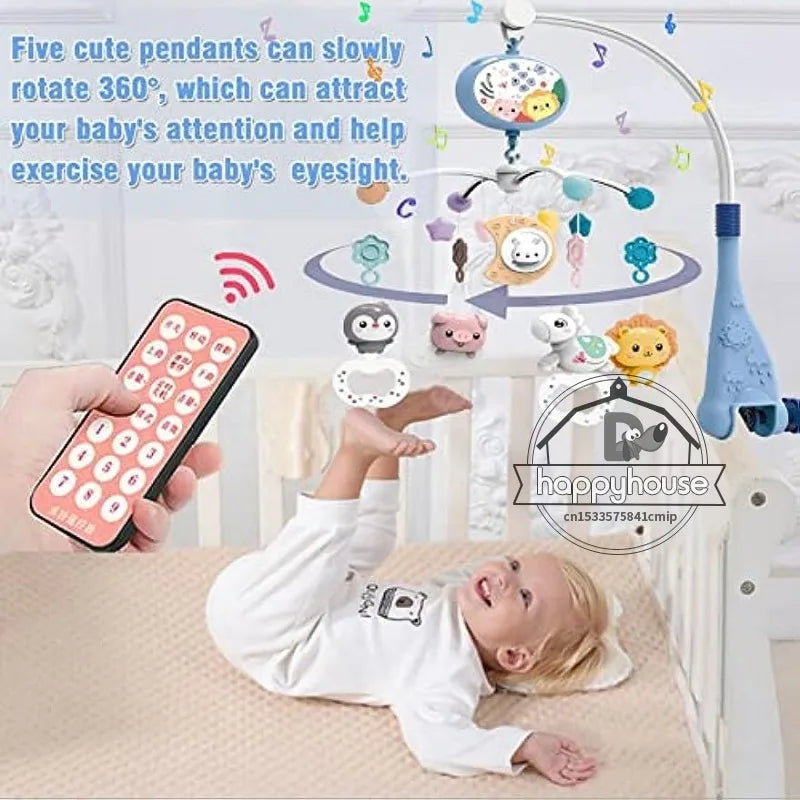 Baby Crib Mobile with Music & Lights – Soothing Sleep Aid