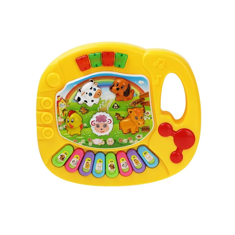Kids Cartoon Piano Keyboard – Animal Sounds & Flashing Lights