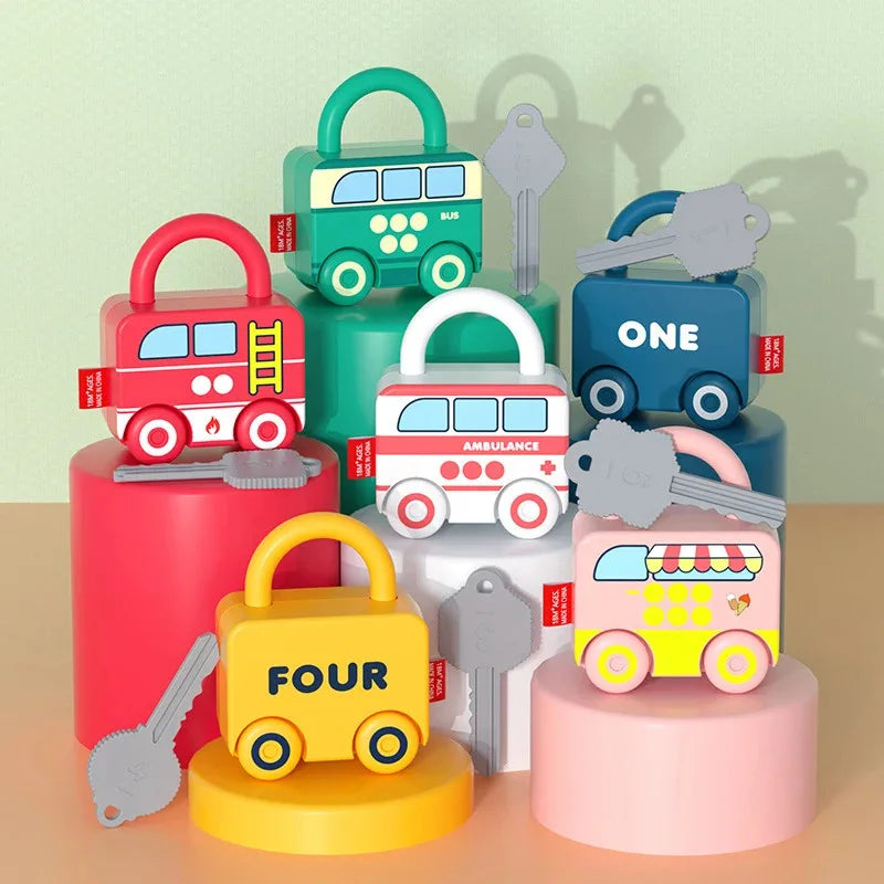 Montessori Lock & Key Toy – Number Learning & Sensory Fun