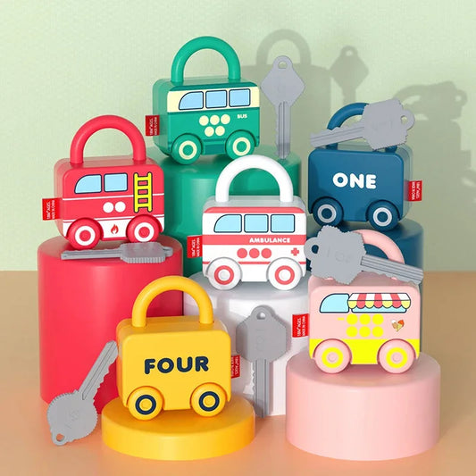 Montessori Lock & Key Toy – Number Learning & Sensory Fun