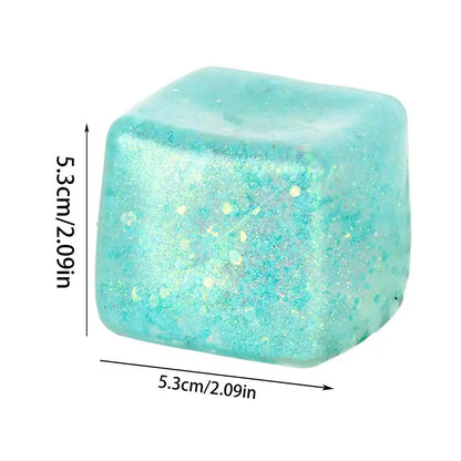 Stress Relief Squeeze Cube – Soft Slow-Rebound Fidget Toy