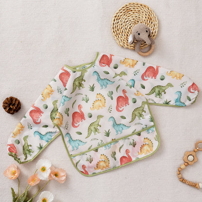 Waterproof Baby Bib with Sleeves – Cute Mess-Free Feeding