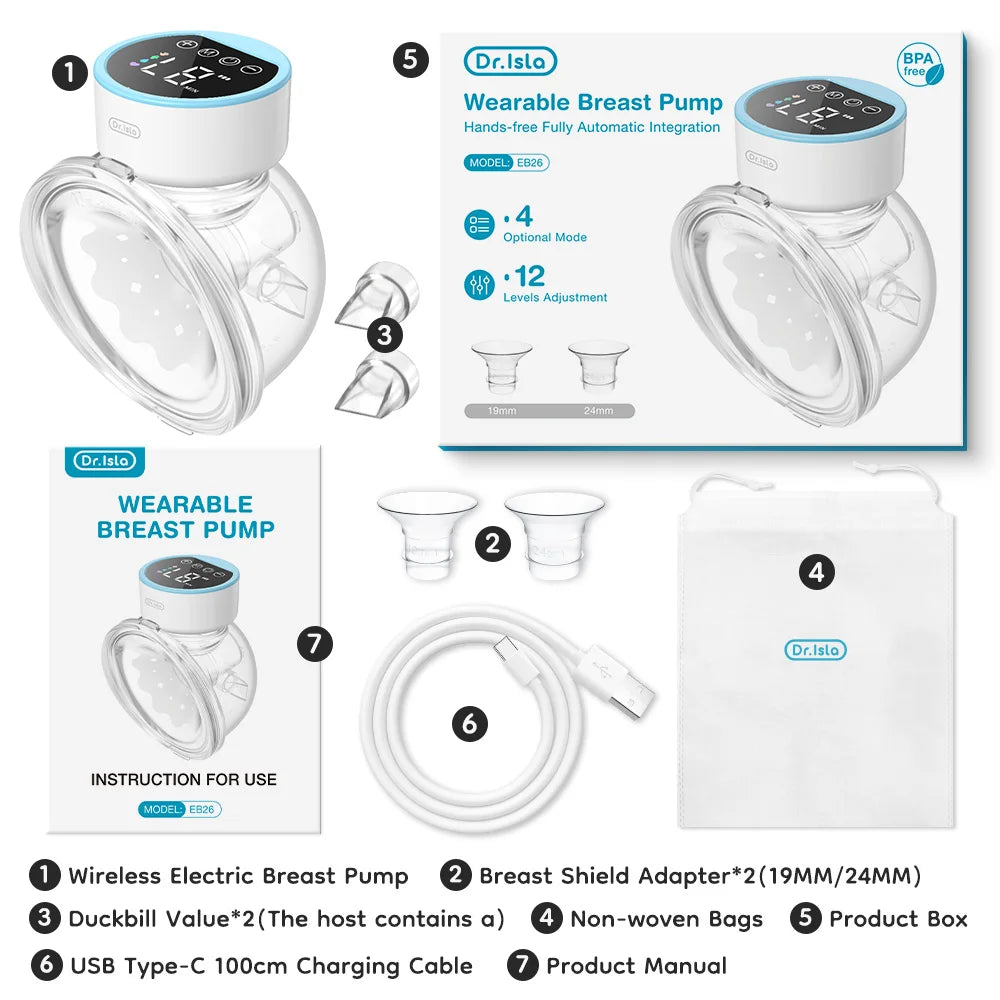 Wearable Electric Breast Pump – Hands-Free & Comfortable