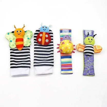 Baby Rattle Socks – Soft Animal Wrist & Foot Toy