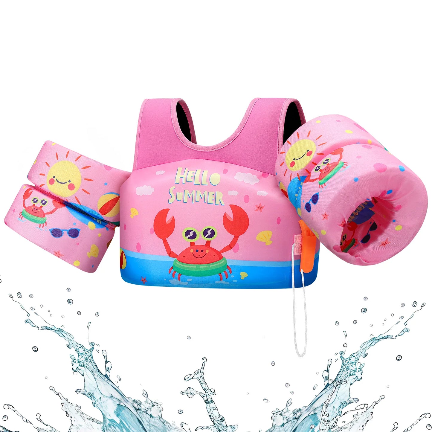 Kids Swim Vest with Arm Floats – Safe Buoyancy for Water