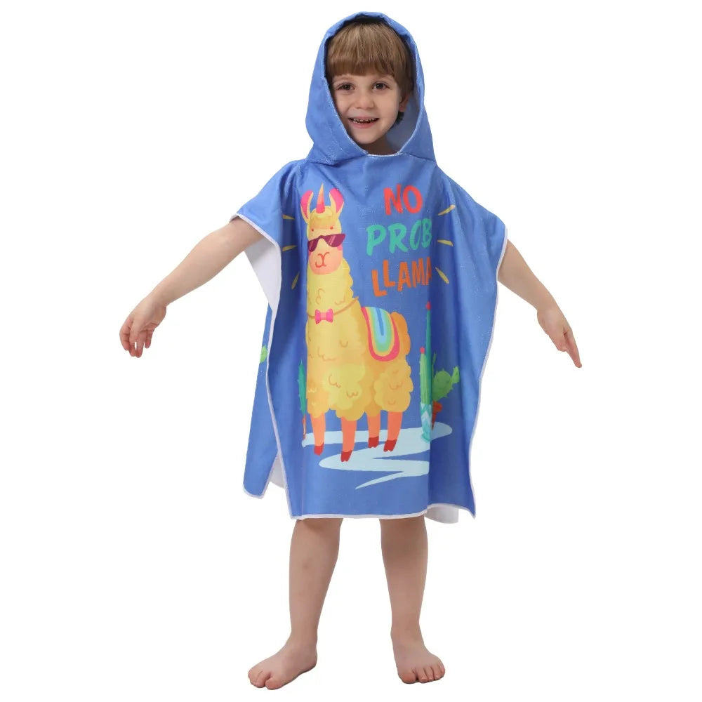 Children’s Hooded Beach Towel – Quick-Dry Microfiber Comfort