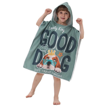 Children’s Hooded Beach Towel – Quick-Dry Microfiber Comfort