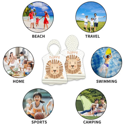 Children’s Hooded Beach Towel – Quick-Dry Microfiber Comfort