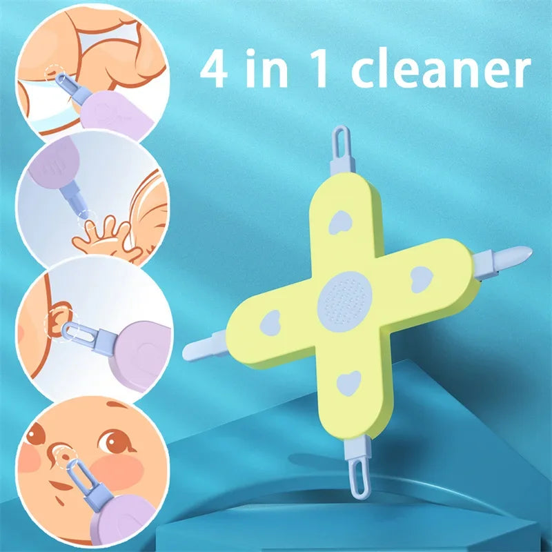 4-in-1 Baby Hygiene Tool – Gentle Ear, Nose & Navel Care