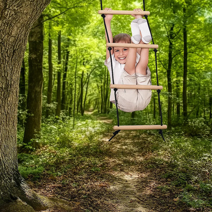 Children Climbing Rope Ladder – Indoor Outdoor Fun
