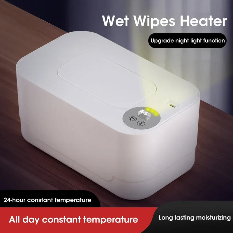 Baby Wipe Warmer LED Display Portable USB Heated Dispenser