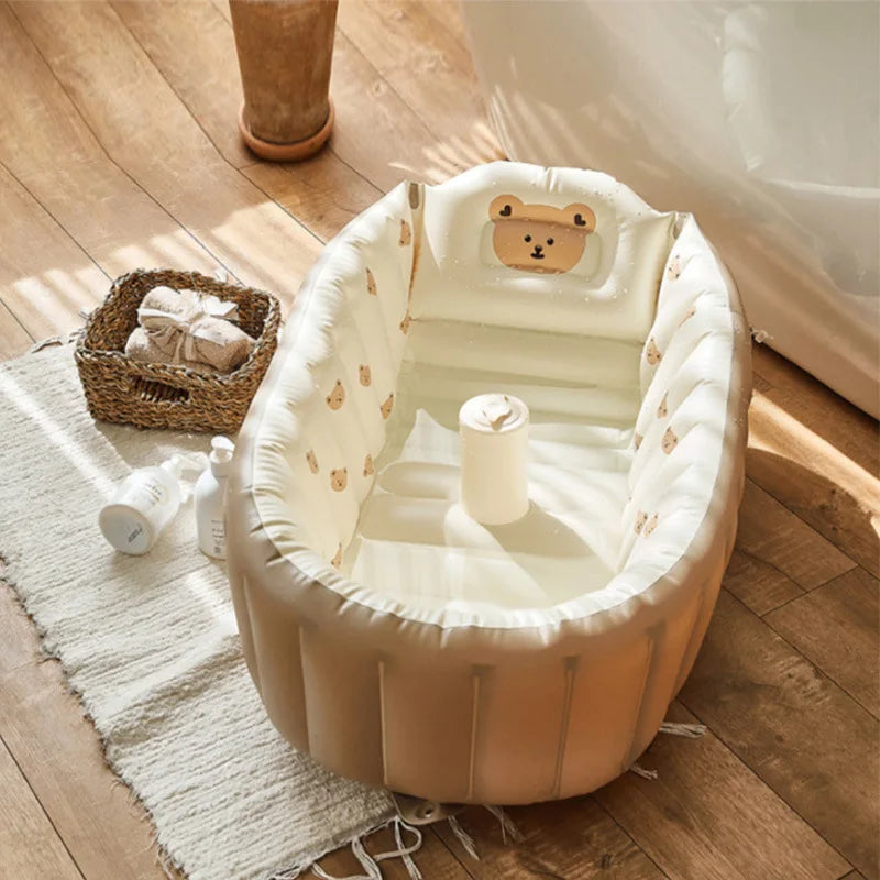 Foldable Inflatable Baby Bathtub – Portable & Fun Design