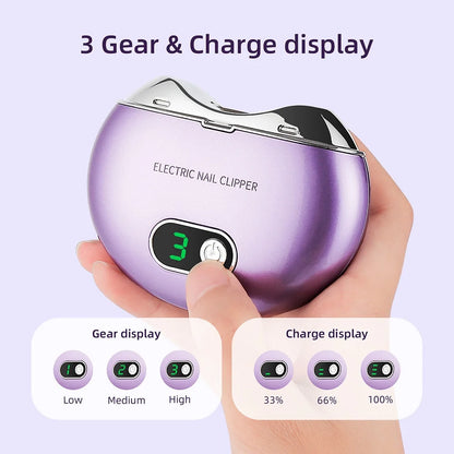 Electric Nail Clipper with UV Light – Safe & Easy Nail Care