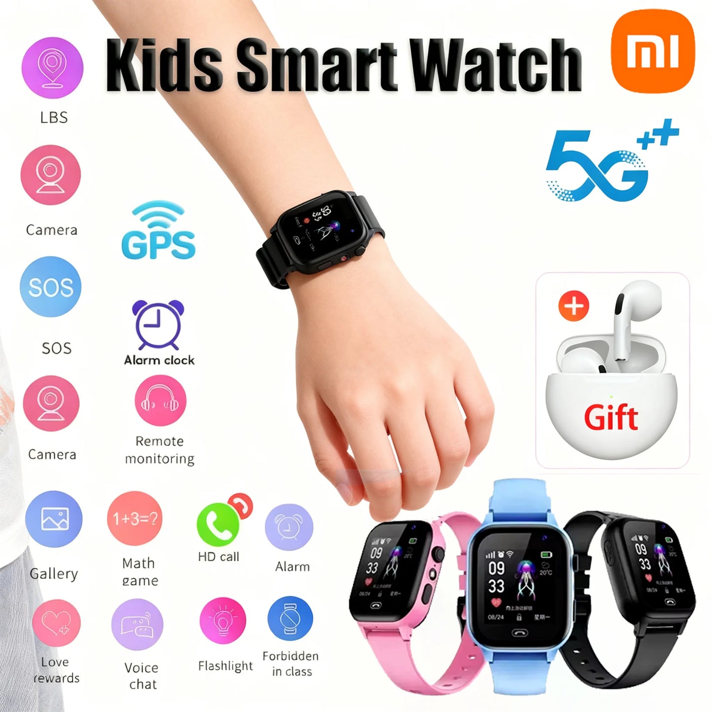 Xiaomi Kids Smart Watch 5G GPS Video Call SOS Safety