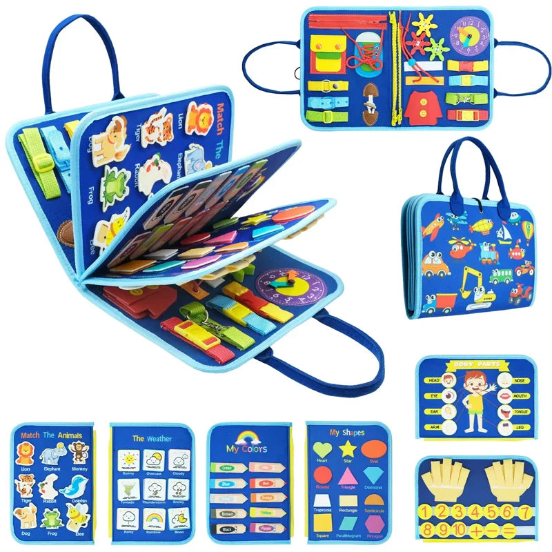 Montessori Busy Board for Kids – Learn Through Play