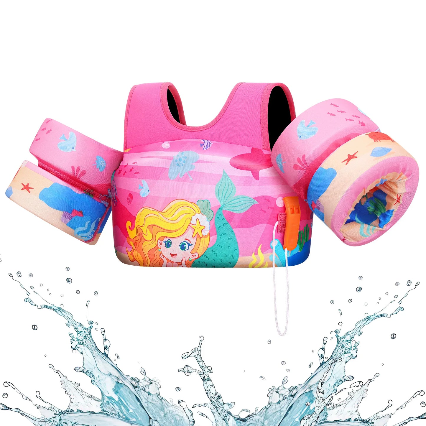 Kids Swim Vest with Arm Floats – Safe Buoyancy for Water