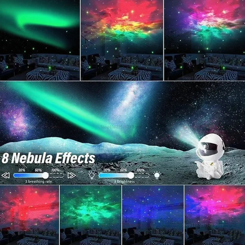 Galaxy Projector with Astronaut Design for Relaxing Night Light