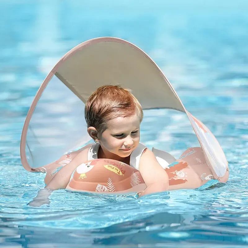 Baby Swimming Float with Canopy – Safe Sun Protection Ring