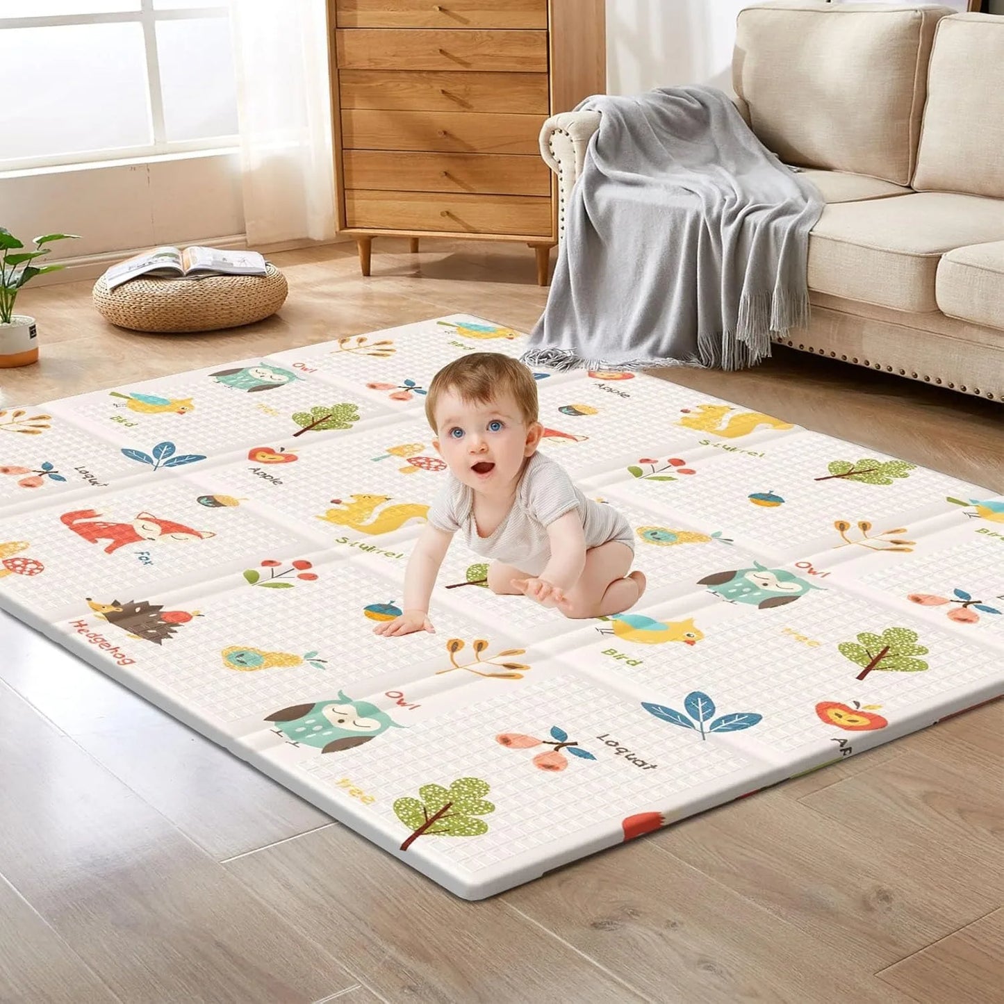 Foldable Baby Play Mat – Safe & Educational Activity Carpet