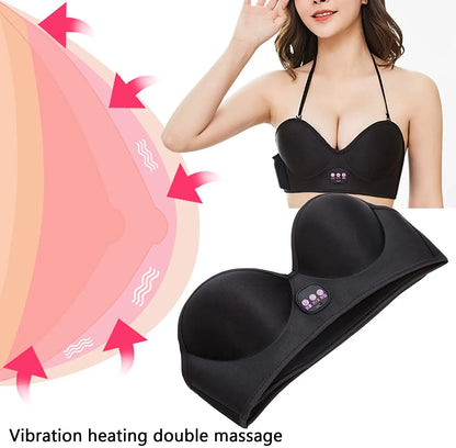 Electric Breast Massage Bra for Firm & Plump Breasts