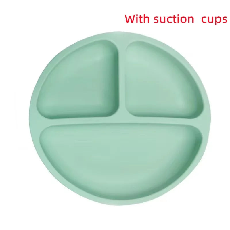 Baby Silicone Dining Plate – Suction Bowl for Easy Feeding