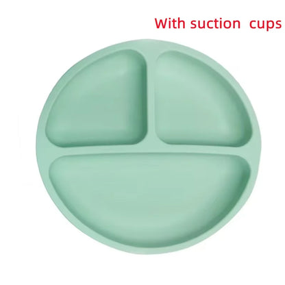 Baby Silicone Dining Plate – Suction Bowl for Easy Feeding