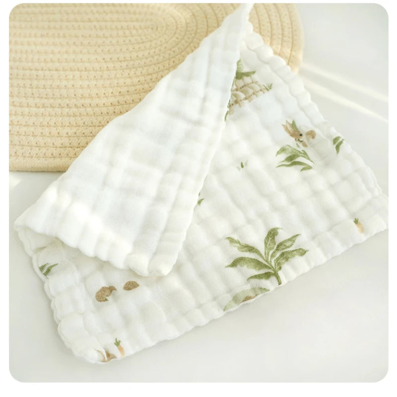 6-Layer Cotton Baby Face Towels – Ultra-Soft & Absorbent
