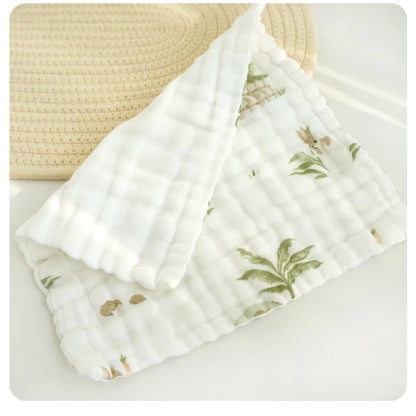 6-Layer Cotton Baby Face Towels – Ultra-Soft & Absorbent