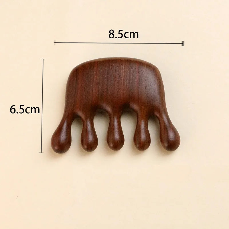 Wooden Scalp Massager Comb for Relaxing Head & Hair Care