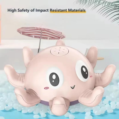 Baby Bath Toy Spray Octopus – Light-Up Automatic Water Fun