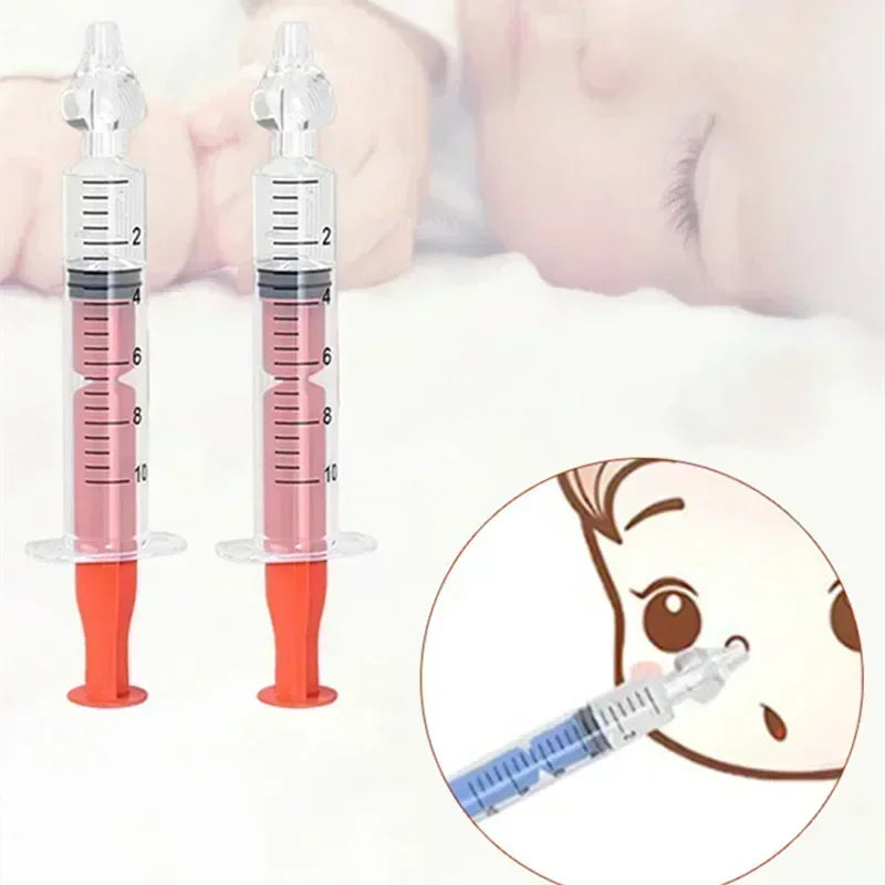 Baby Nasal Aspirator Syringe Safe Reusable Nose Cleaner