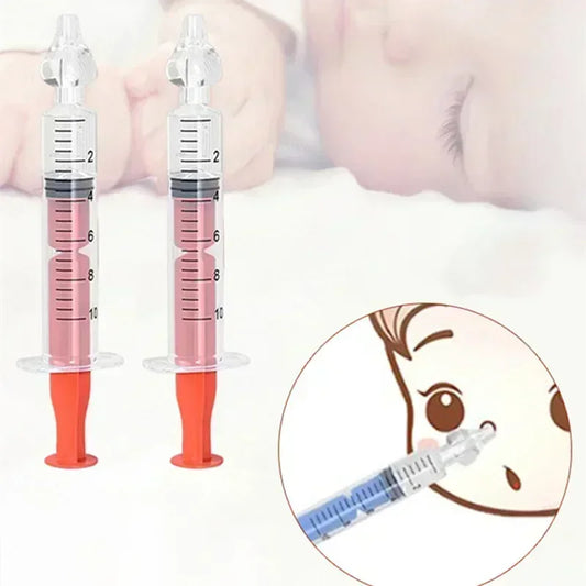 Baby Nasal Aspirator Syringe Safe Reusable Nose Cleaner