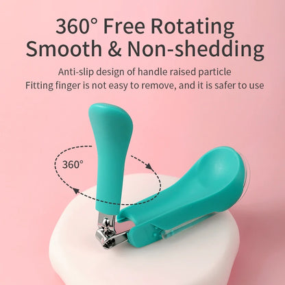 Infant Baby Nail Clippers with Magnifier for Safe Trimming