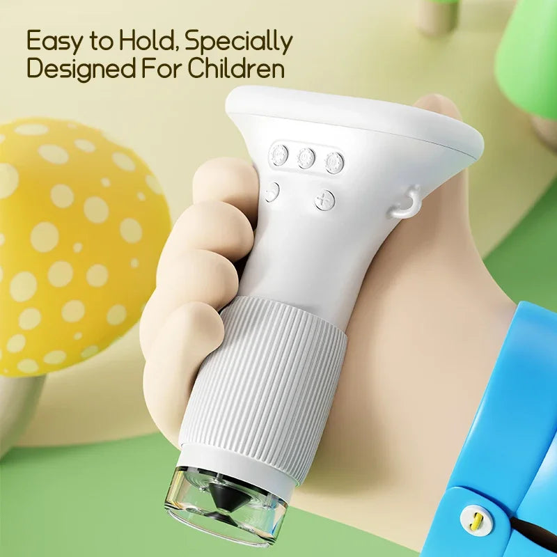 handheld digital microscope showing magnified insect detail