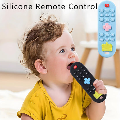 Silicone Teether Remote Control – Soothing Gum Relief Toy