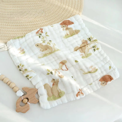 6-Layer Cotton Baby Face Towels – Ultra-Soft & Absorbent